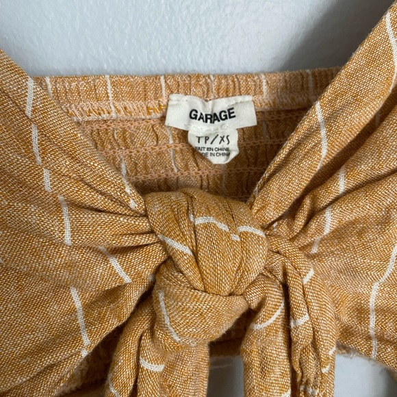 Mustard yellow striped romper - Picture 3 of 4